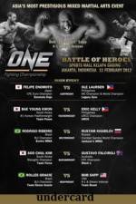 Watch ONE FC 2 Battle of Heroes Undercard Zmovie