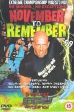 Watch ECW - November To Remember '99 Zmovie