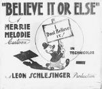 Watch Believe It or Else (Short 1939) Zmovie